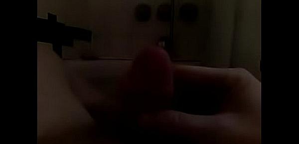  Rubbing Dick in bathroom